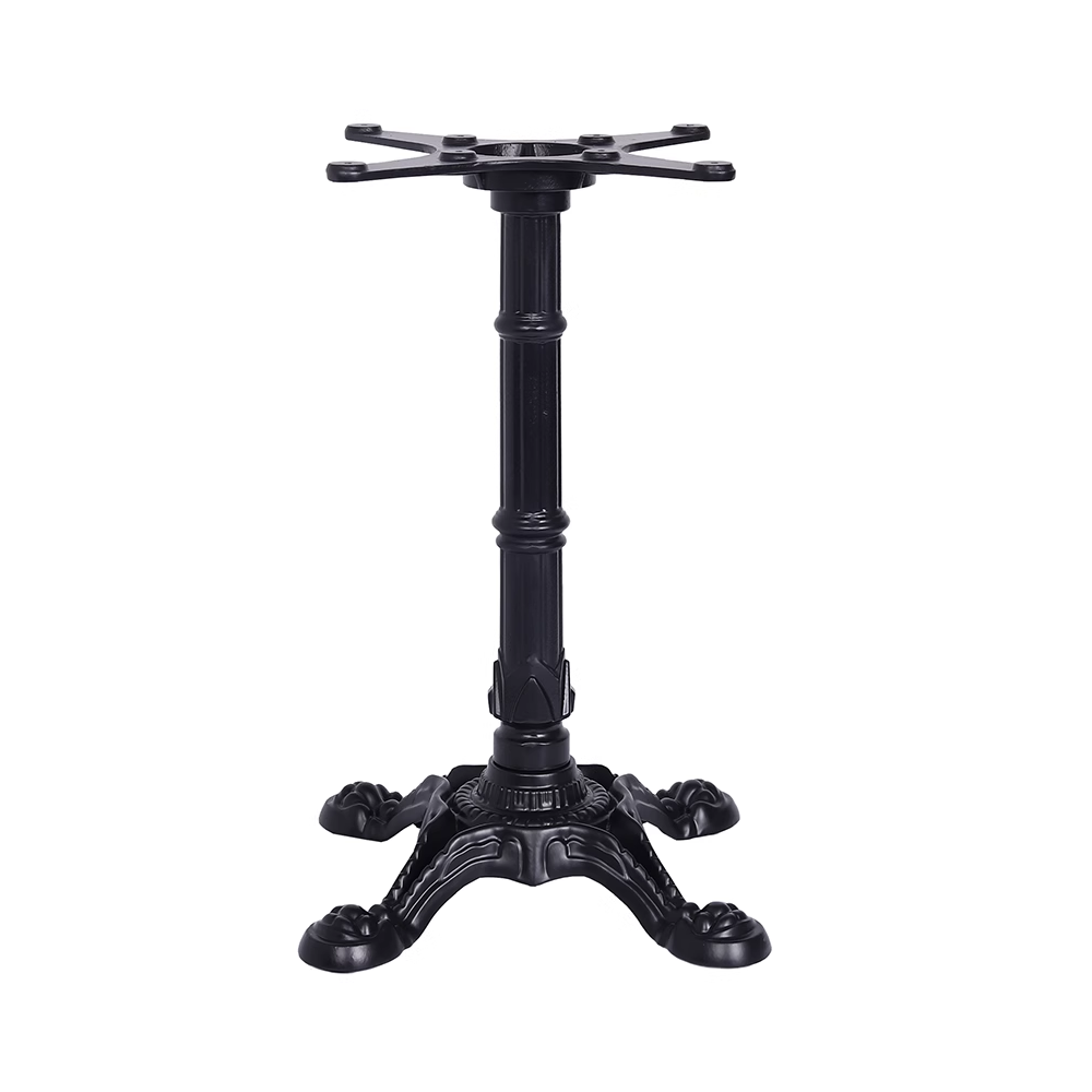  Black Cast Iron Ornamental Table Base – Adjustable Dining or Bar Height