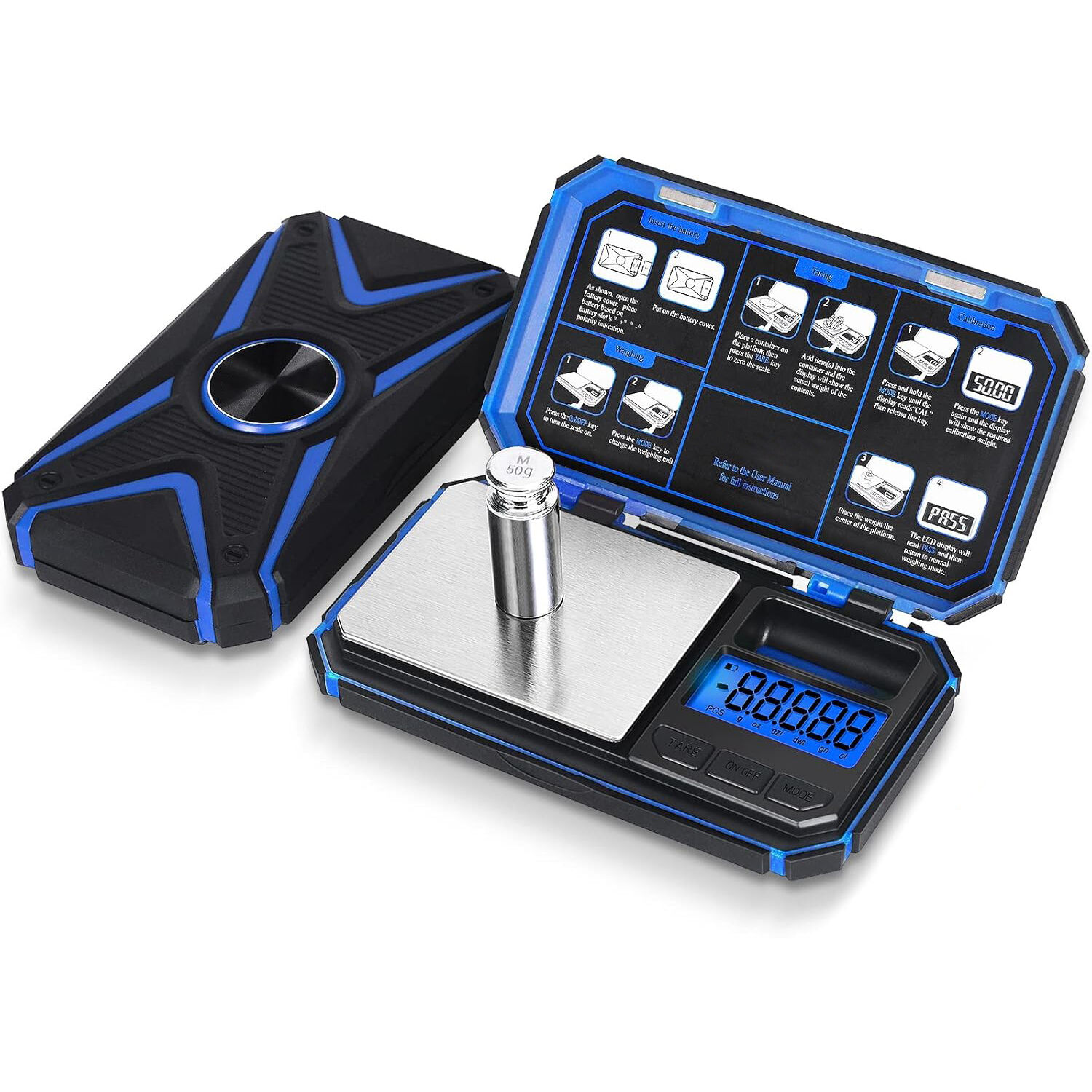 Rubber-Overmolded Design: Digital Pocket Scale Redefines Precision Weighing-1