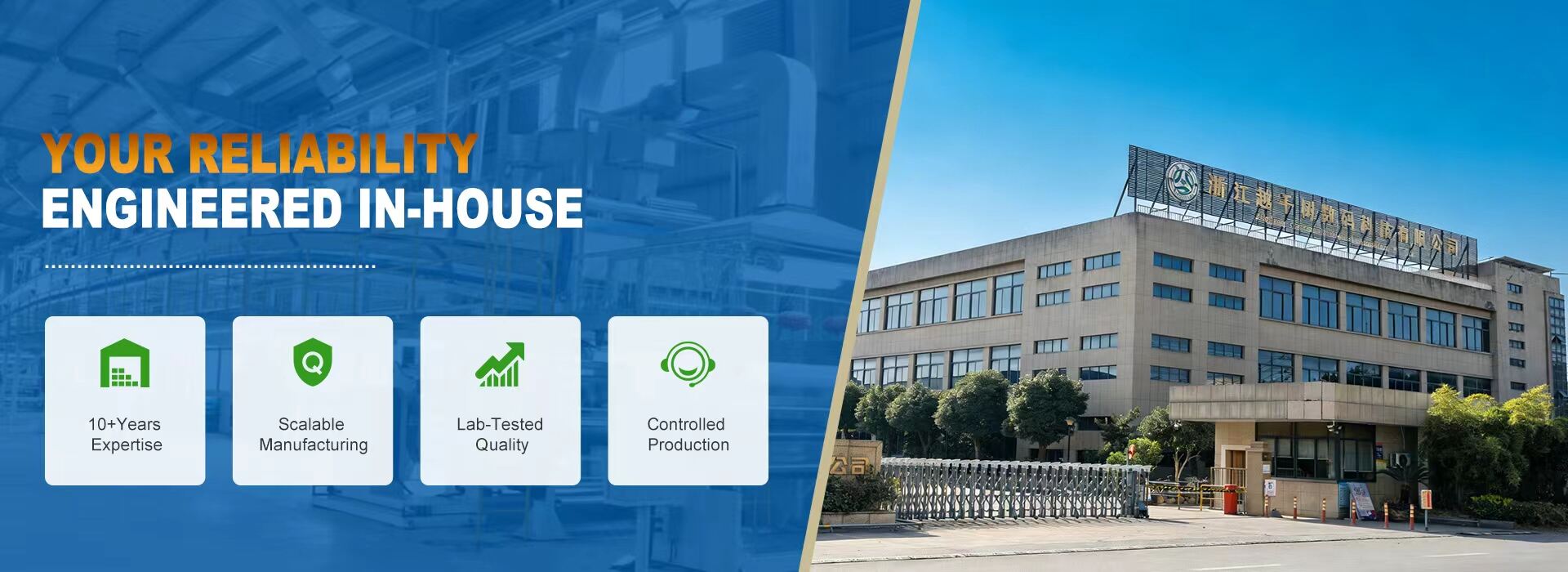 YOUR RELIABILITYENGINEERED IN-HOUSE