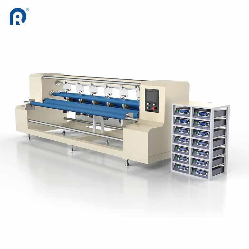 Ultrasonic nonwoven slitting machine