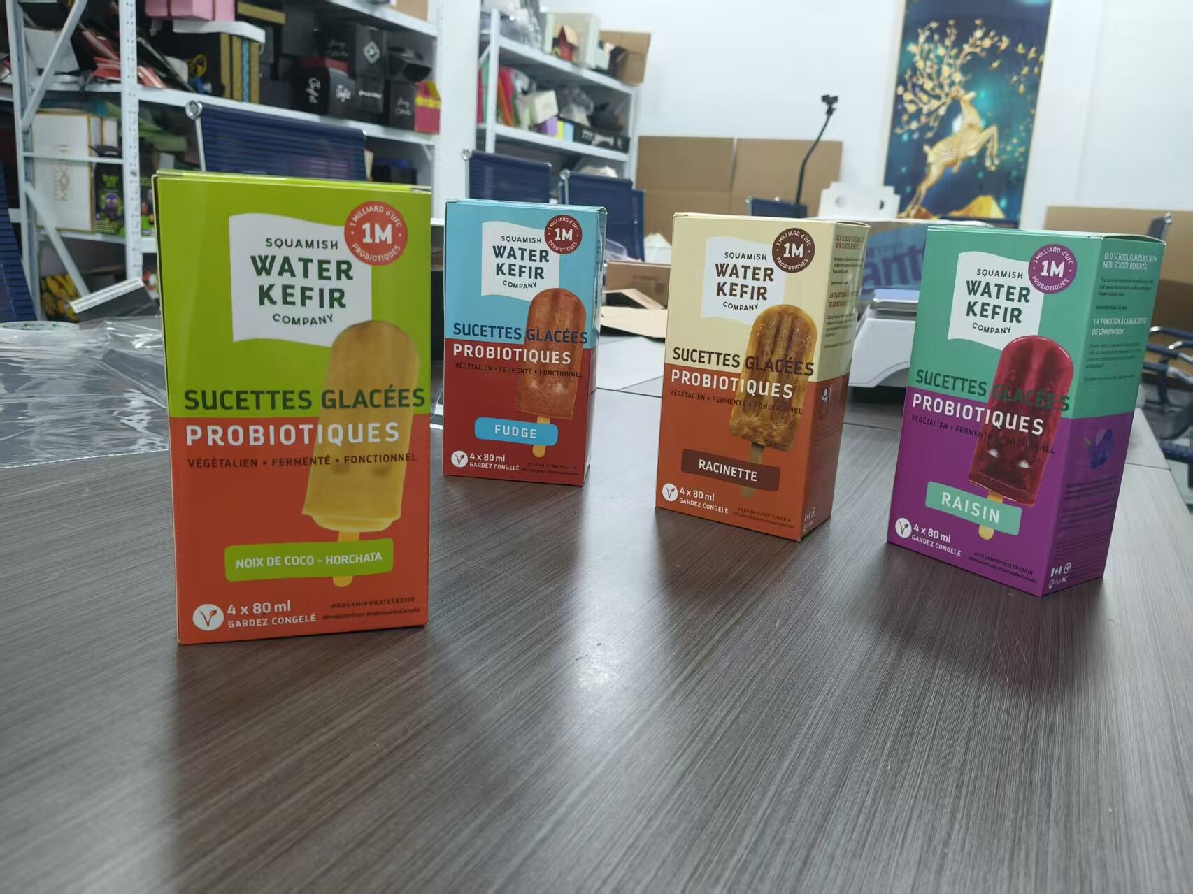 Self-Locking Bottom Ice Cream popsicles box