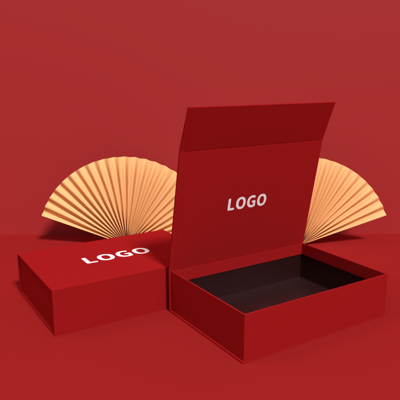 Luxuspapier Schwarze Parfum Pflege- und Schminkverpackungsbox Faltschachtel mit Magnetverschluss Leere Parfumstarre Kartonbox für ätherische Öle Papierbox Hersteller