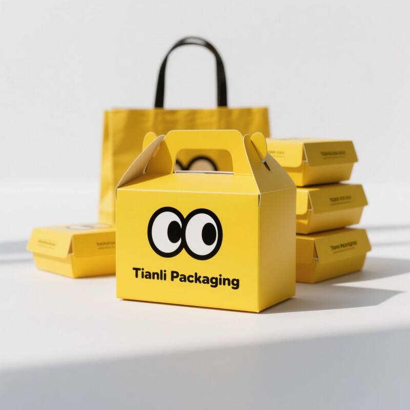 Fabrikk vareuttag matvareemballasje boks med tilpasset logo hamburger hurtigmatboks pappeske kylling og pommes emballasje papirboks