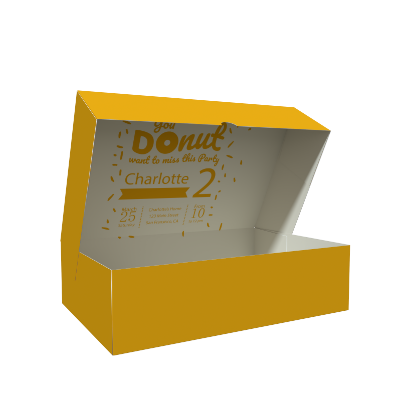 Pabrik custom cetak kotak karton putih kotak donat macarons kue kotak kemasan lipat berbagai ukuran kotak kemasan kertas makanan