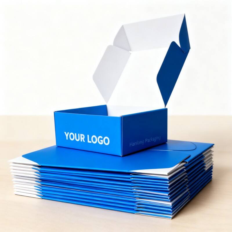 Factory affordable custom corrugated cardboard box durable mail box with matt laminated clothing wig gift packaging box