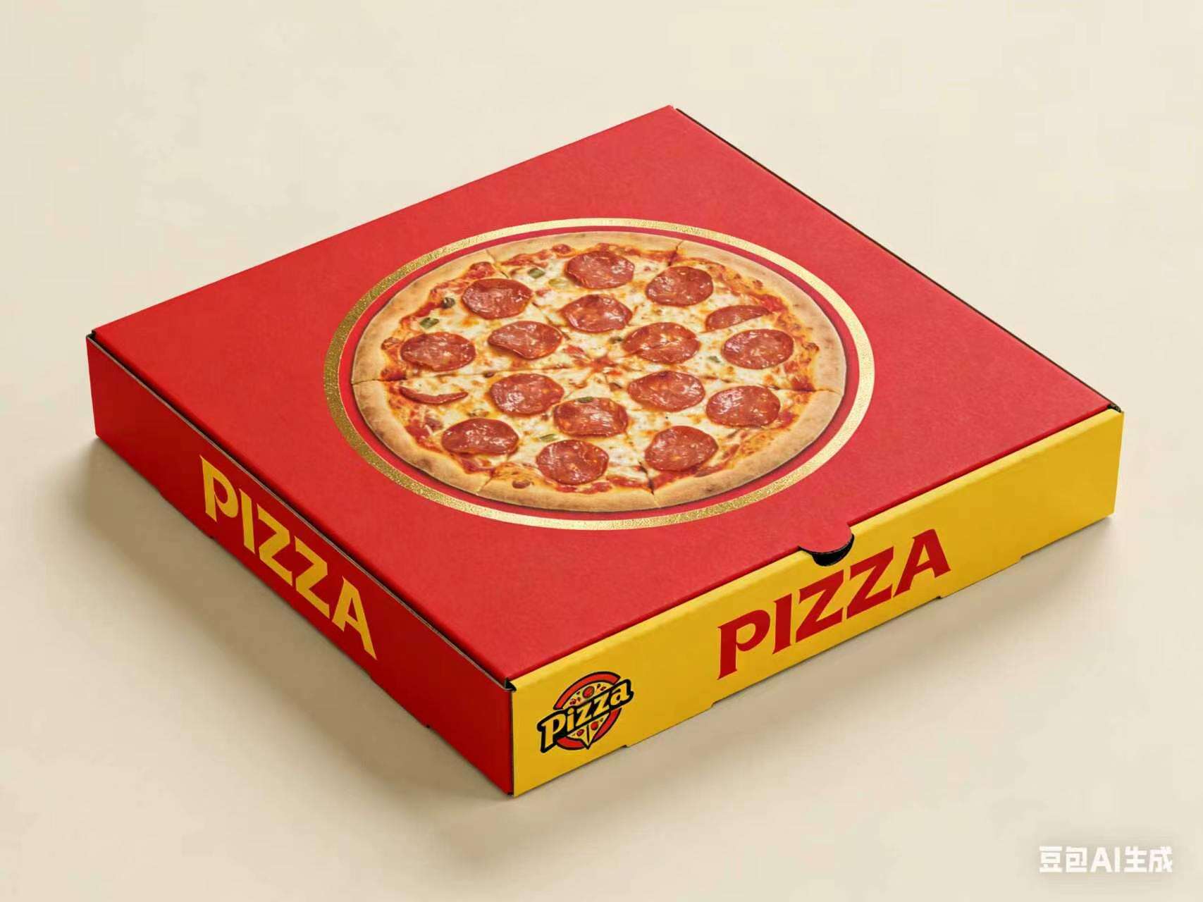 Customized skin for pizza boxes