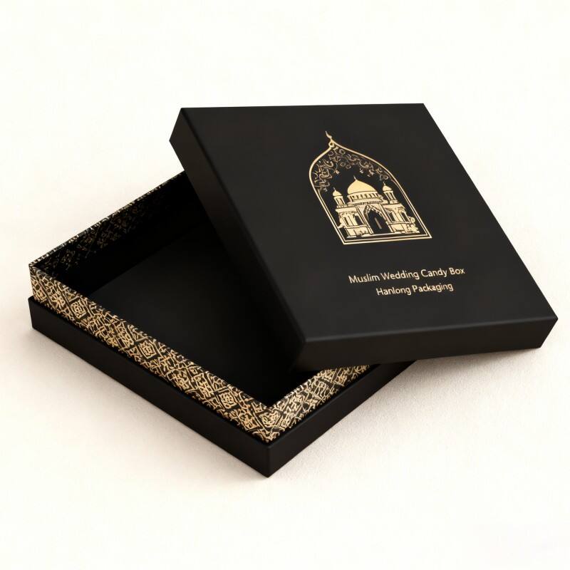 High quality durable female sexy perfume box Factory customized brand candle gift set box Black cardboard paper box