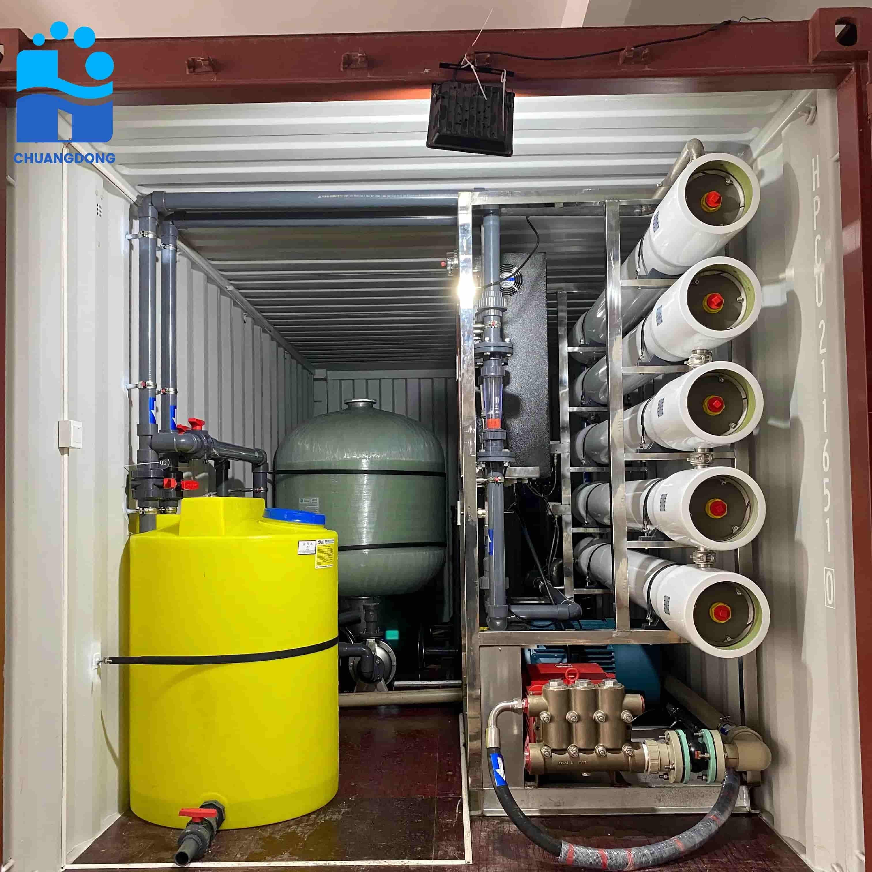 Kompakt saltvandsanlæg til drikkevand – RO-anlæg til desalination, udstyr til grundvandsbrønde, omvendt osmose-maskineri