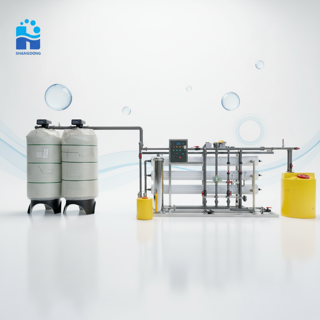6トン／時 高効率水フィルター産業用6000LPH逆浸透膜（RO）システム
