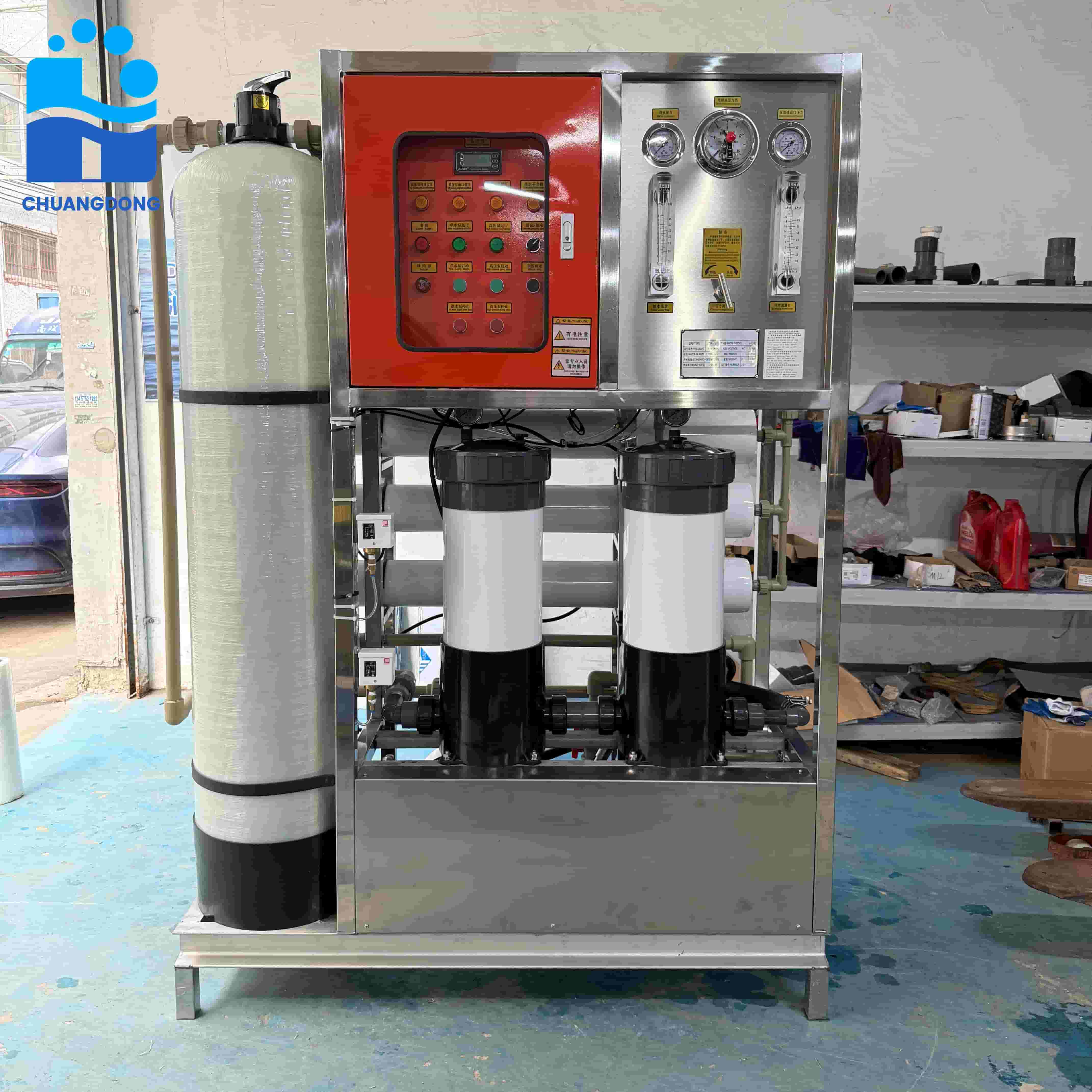 industrielt havvandsdesalinationsanlæg på 10 t/dag (SWRO), vandbehandlingssystem til drikkevand