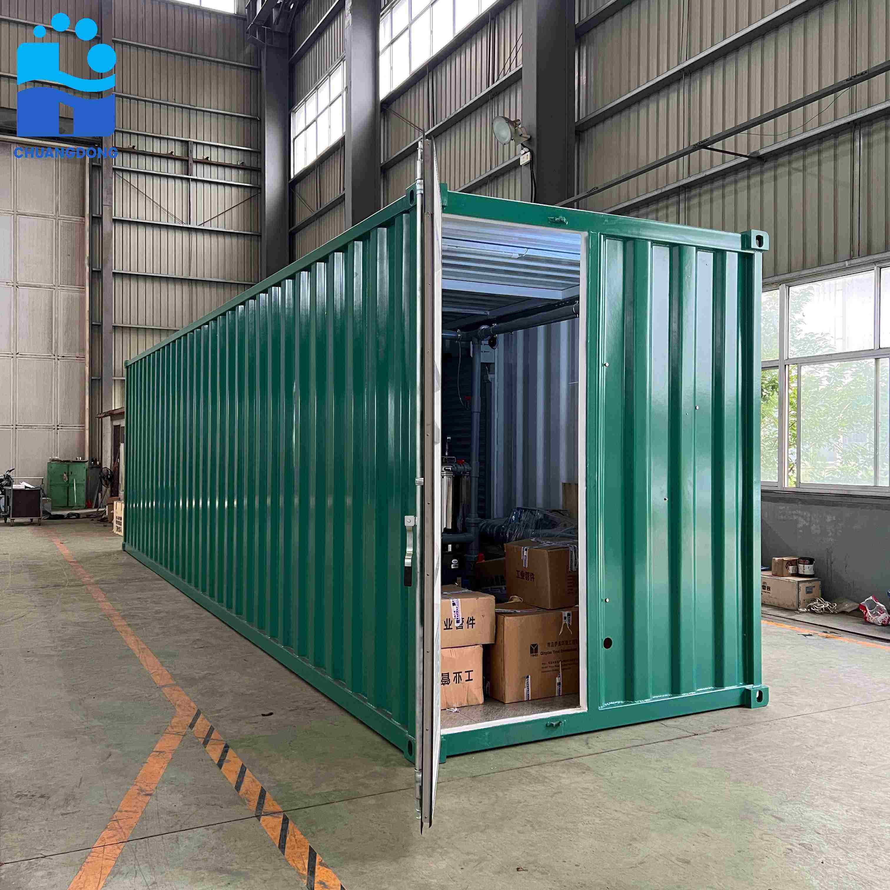 CE/ISO Certified Containerized Water Treatment Systems | 50-500 m³/d Industrial RO System