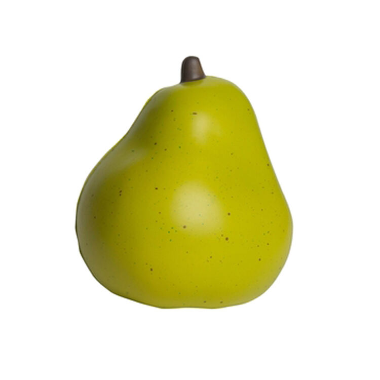 High Quality Anti-Stress Pear Shaped PU Foam Squeeze Toy Unisex Promotional Stress Ball with Custom Logo Printing