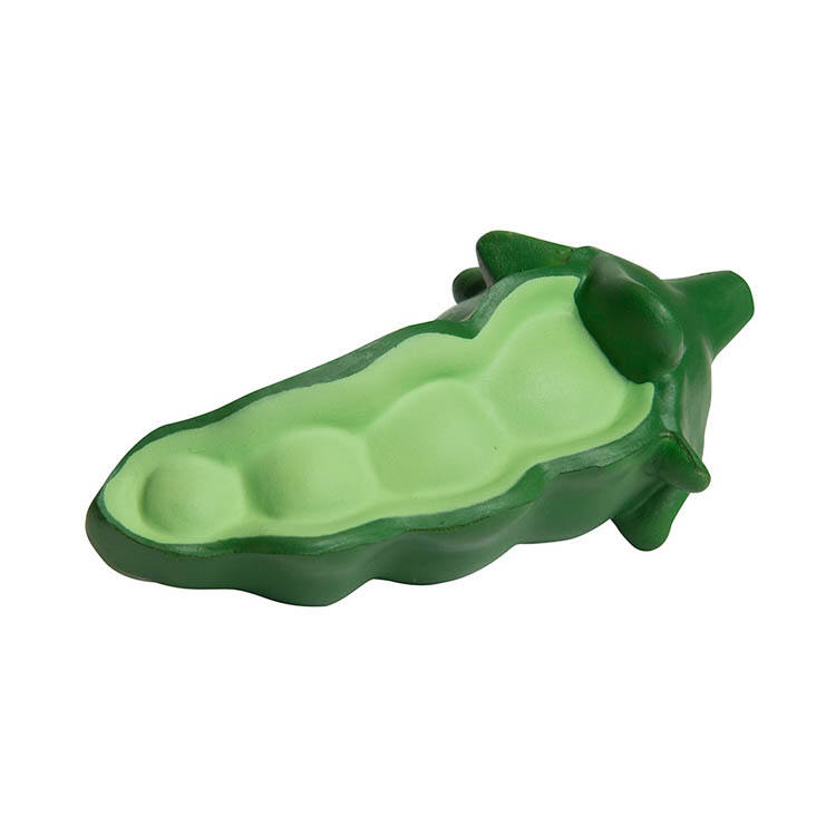 Customized PU Foam Anti-Stress Ball Nice Food-Themed Stress Relief Toy Promotional Pea Stress Balls