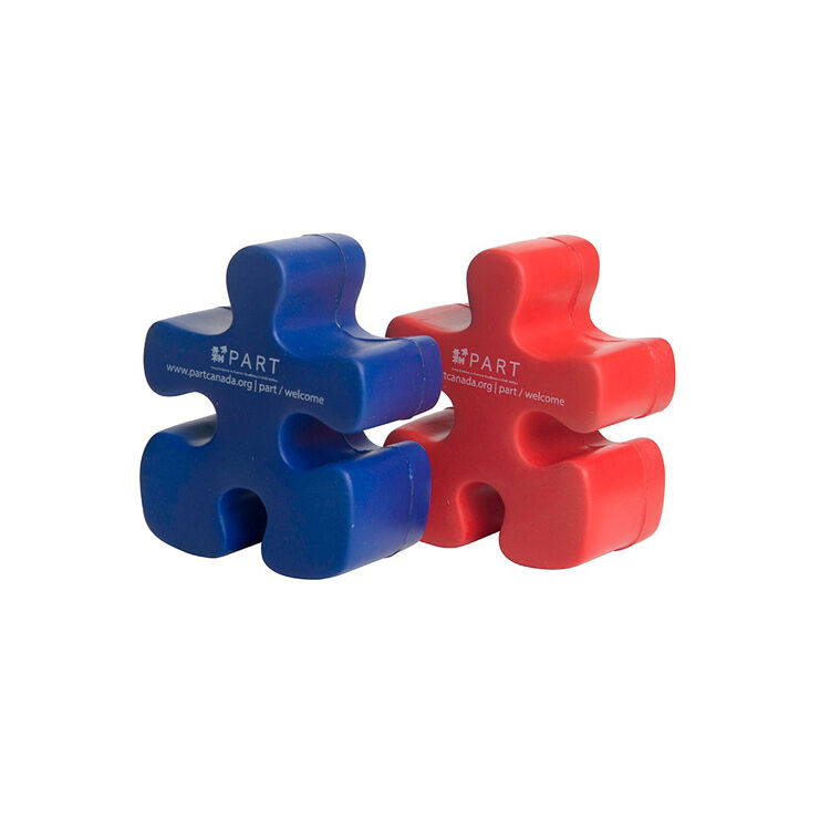 High Quality Popular Top Unisex PU  Puzzle Piece Stress Balls with Custom Logo Promotional Marketing Printed