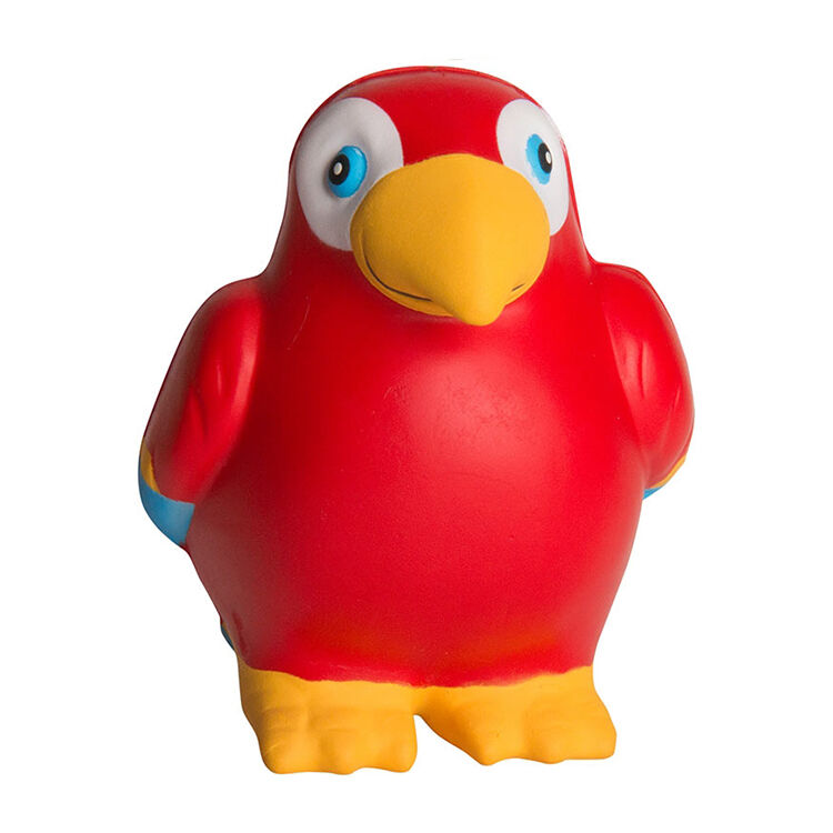 Hot Sale Cheap Promotional Gift PU Foam Parrot Anti Stress Reliever Soft Toy Ball
