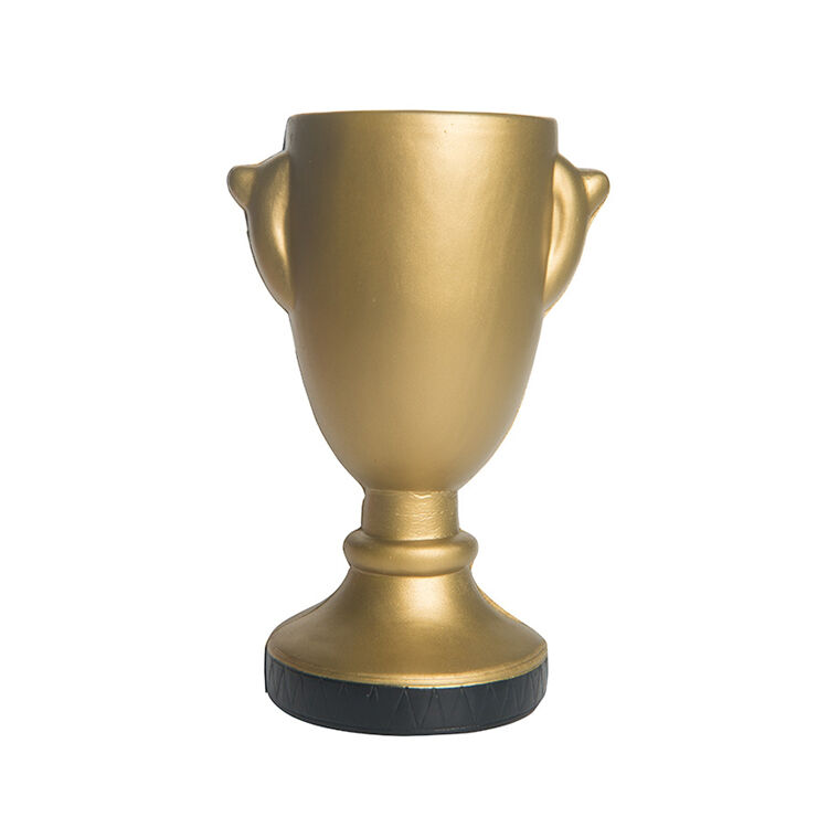 Promotional custom PU foam stress ball Gold Trophy shape soft PU foam stress ball Gold Trophy shape anti stress ball gift