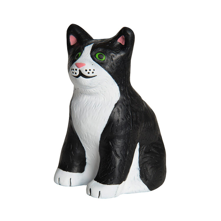 Funny Anti-Stress Squishy PU Cat Shape Ball Stress Ball Kids & Adults Play Vent Toys Gift