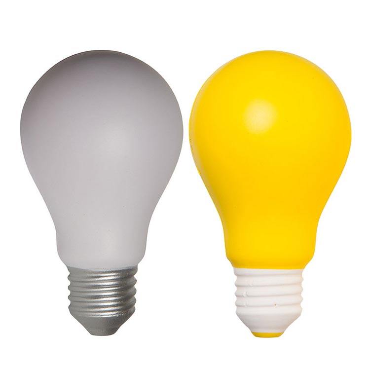 Soft Anit Stress Ball BULB LIGHTS Shaped PU Foam Toys Stress Ball Giveaway Gifts