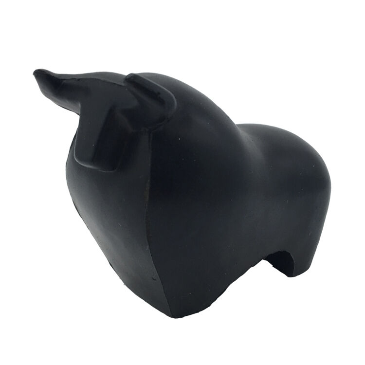 Corporate Promotional Gift PU Black Bull Shape Anti Stress Ball Squeeze Foam Toy