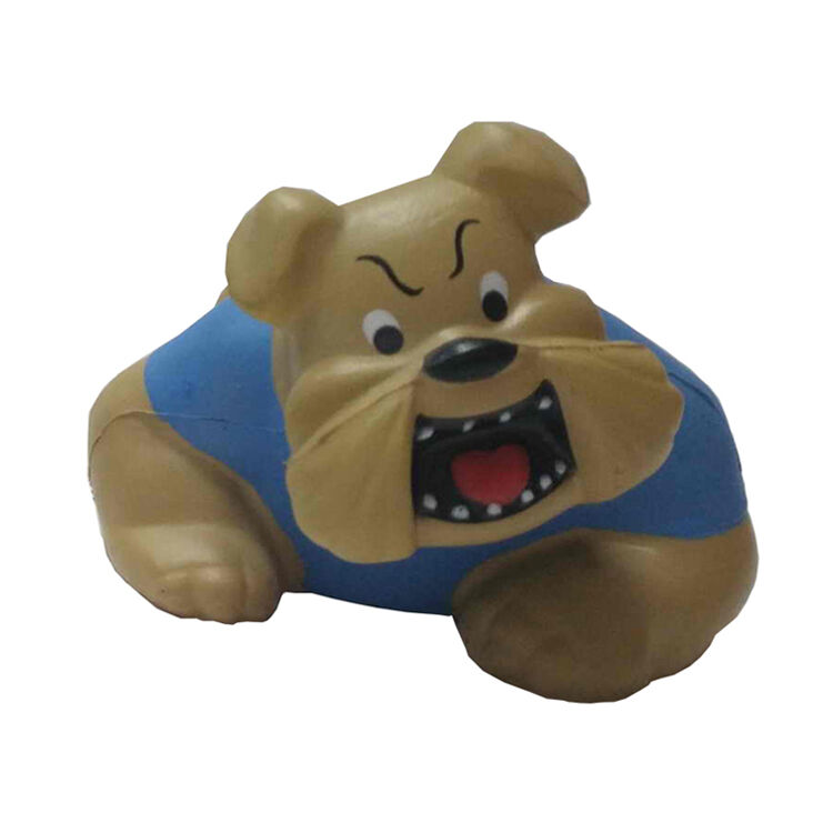Promotional Release Pressure Foam Ball Promotional Gifts Supplier Bull Dog Squishy Stress ball
