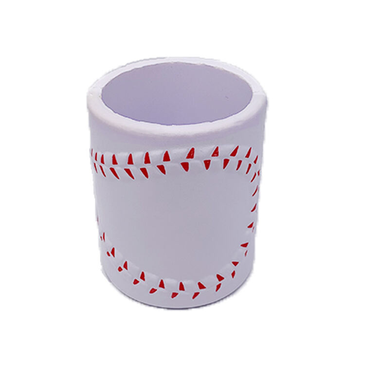 PU Bottle Can Cooler Soft Baseball Shape Promotion Stress Ball Foam Toys