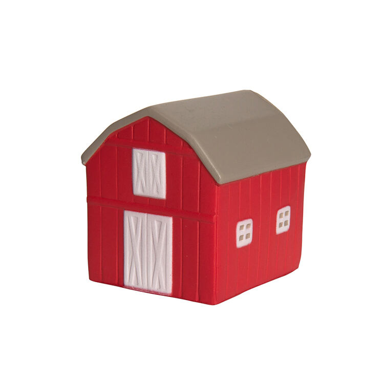 Polyurethane Promotion Squishy balls in Barn Shape Stress Reliever