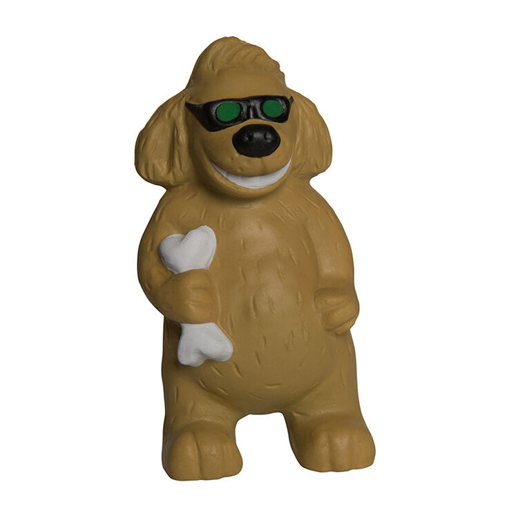 High Quality Custom PU Foam Customize Logo Lucky Dog Stress Relief Toys