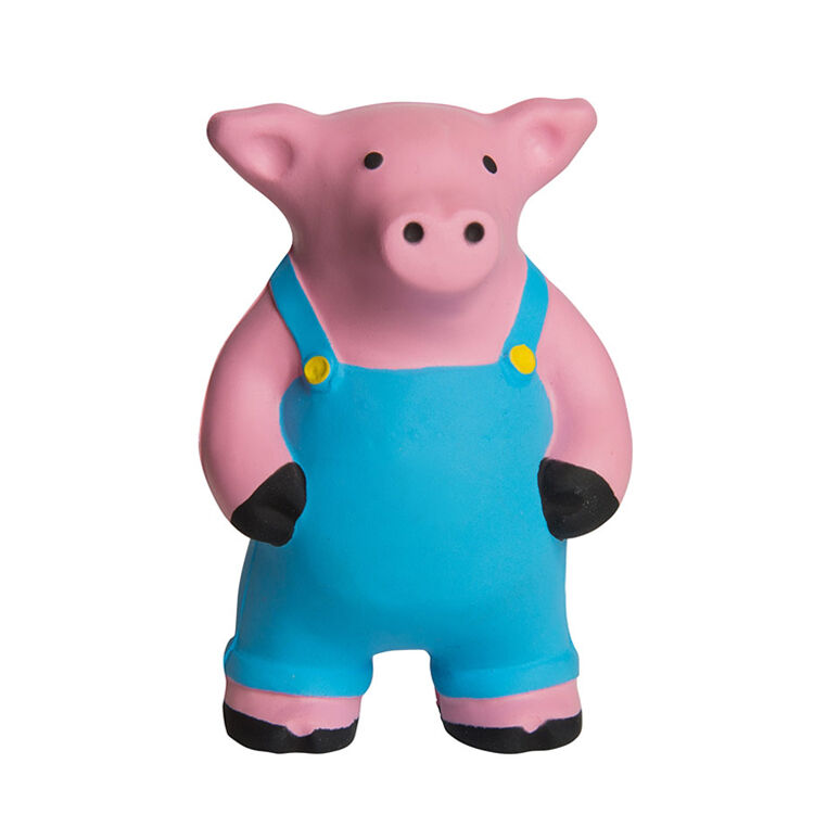 Corporate Promotional Stress Relivers PU Farmer Pig Shape Anti Stress Ball Squeeze Foam Toy 