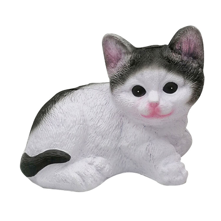 Funny Anti-Stress Squishy PU Artificial Cat Shape Ball Stress Ball Kids & Adults Play Vent Toys Gift