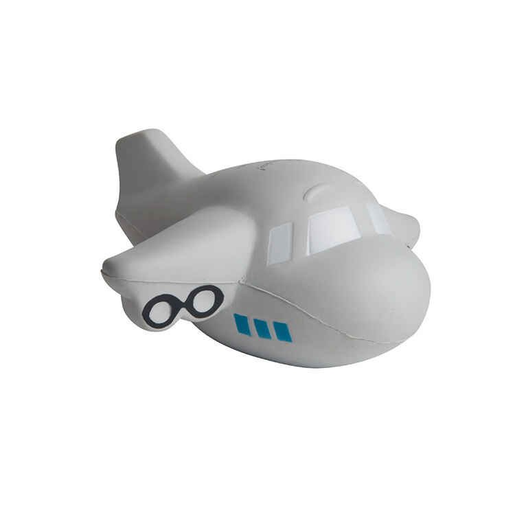 Giveaway-Geschenkidee Flugzeug-Stresskugel Polyurethan Werbematerial individuelle Kugelspielzeuge