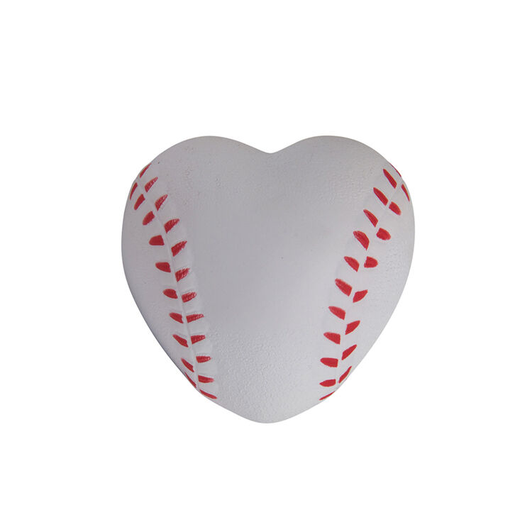 Custom Logo Manufacturer Funny Kids Hand Toy Heart Shaped Baseball Shaped PU Stress Relief Ball Toy With Logo Children Squeeze Stress Toy