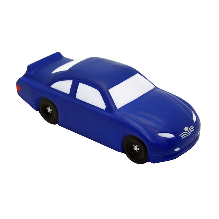 High Quality Anti-Stress Stock Car Shaped PU Foam Promotional Stress Ball with Custom Logo Printing