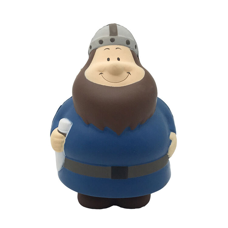 Regal Promozjonali Korporattiv Personalizzat PU Viking Bert Anti Stress Ball Squeeze Foam Toy