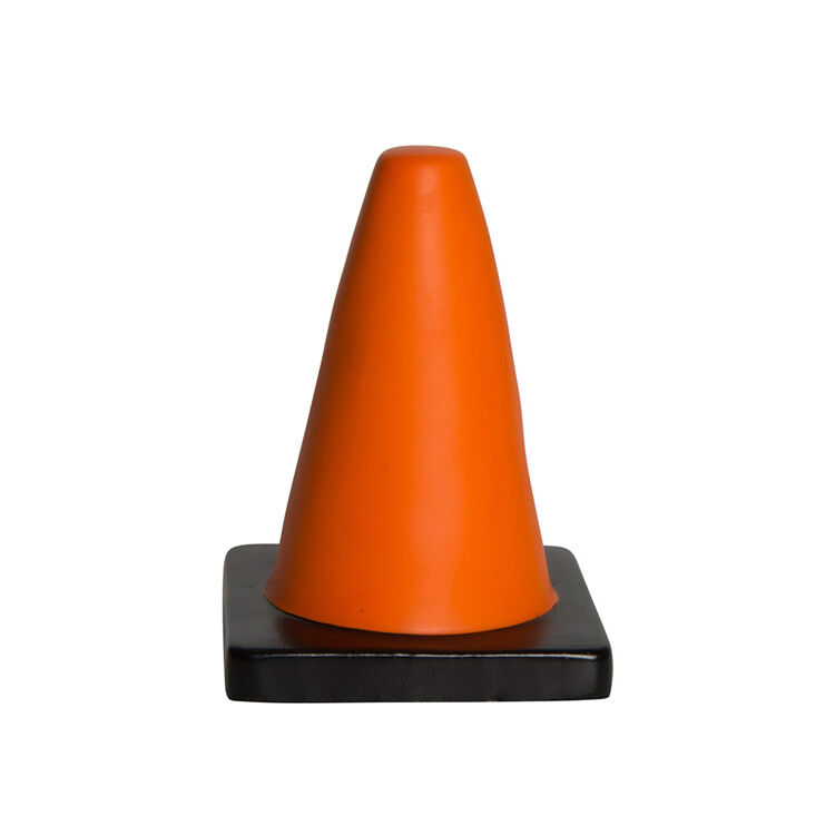 Promotional Custom Shape Squishy Soft Stress PU Foam Toy Construction Cone shape Squeeze Anti Stress Toys