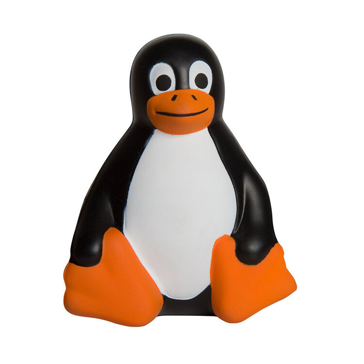 Great Gift Idea for Kids & Adults PU Foam Sitting Penguin Shape Stress Reliever Stress Ball