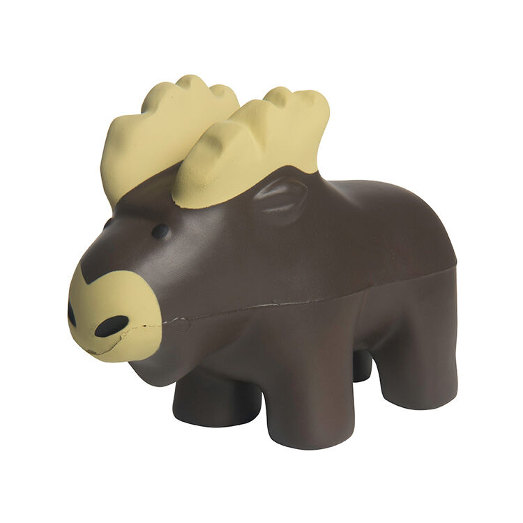 Custom Free Toxic PU Foam Anti Stress Ball Moose Stress Reliever With Logo Children Squeeze Stress Toy