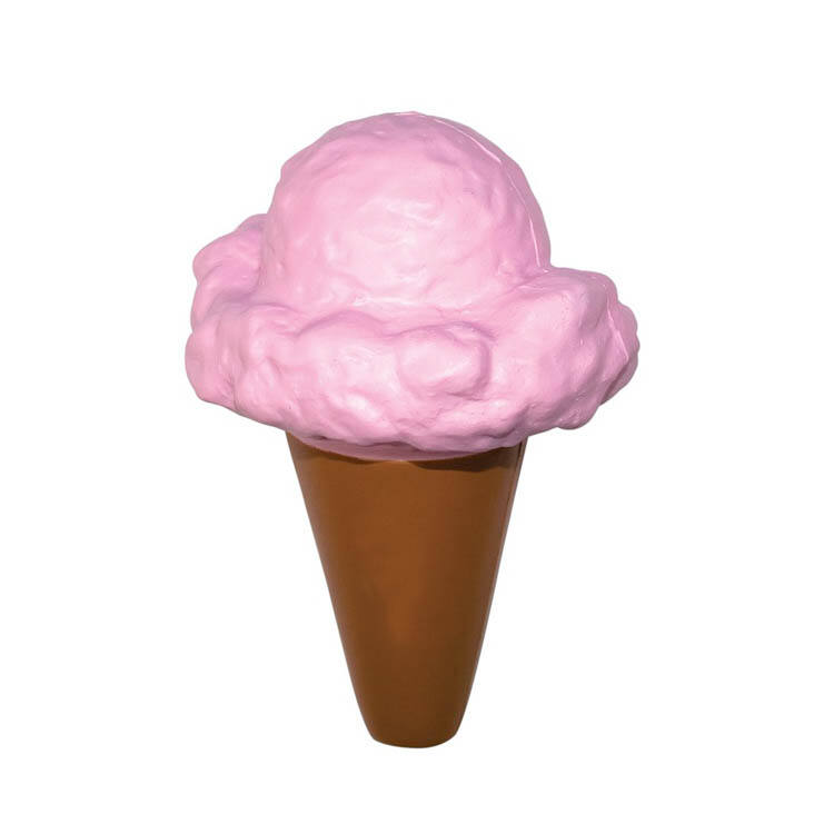 Factory Supply Eco-friendly Custom Logo Ice Cream Toy Ball Anti-Stress Relief Reliever