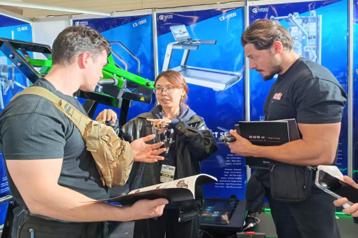 Changxu Fitness überzeugt auf der Messe in Deutschland und sichert 6 direkte Bestellungen für intelligente Geräte