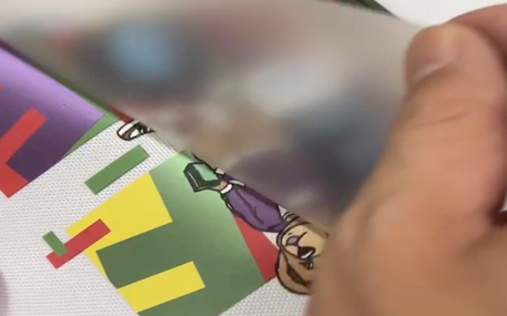 3D puff effect PET printing film