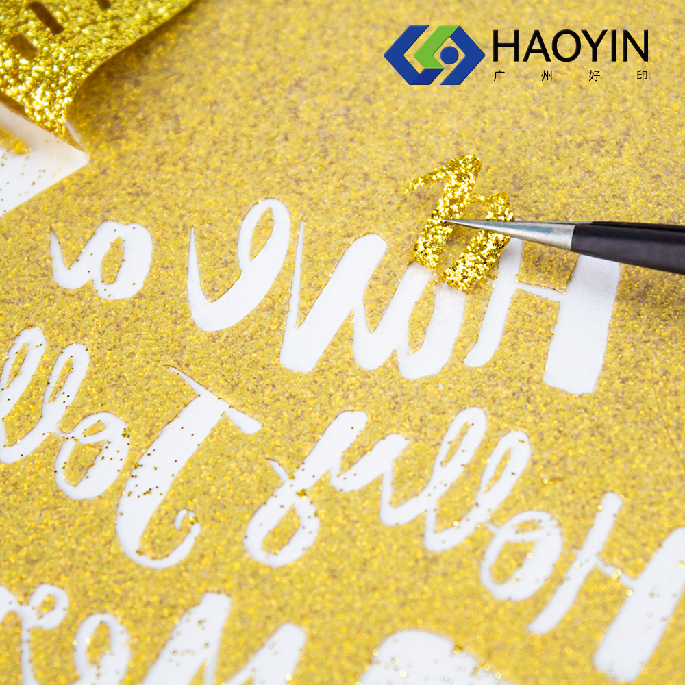 What application tips yield the best sparkle with glitter htv?