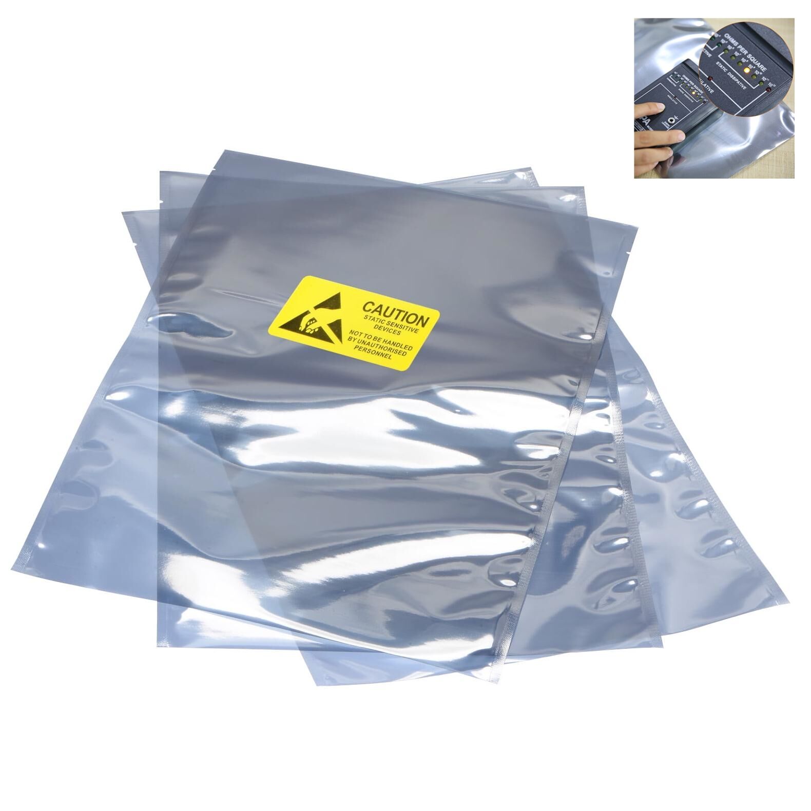 Customizesd Size Antistatic Shielding Bags Open Top Anti-Static Bags ESD Shielding Bags 