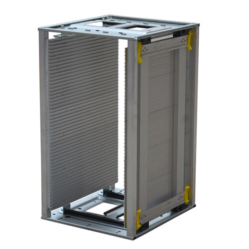 Cutomized Screw/Gear Track/Belt Adjustable ESD PCB Magazine Racks Antistatic Metal Magazine Rack SMT Magazine Rack