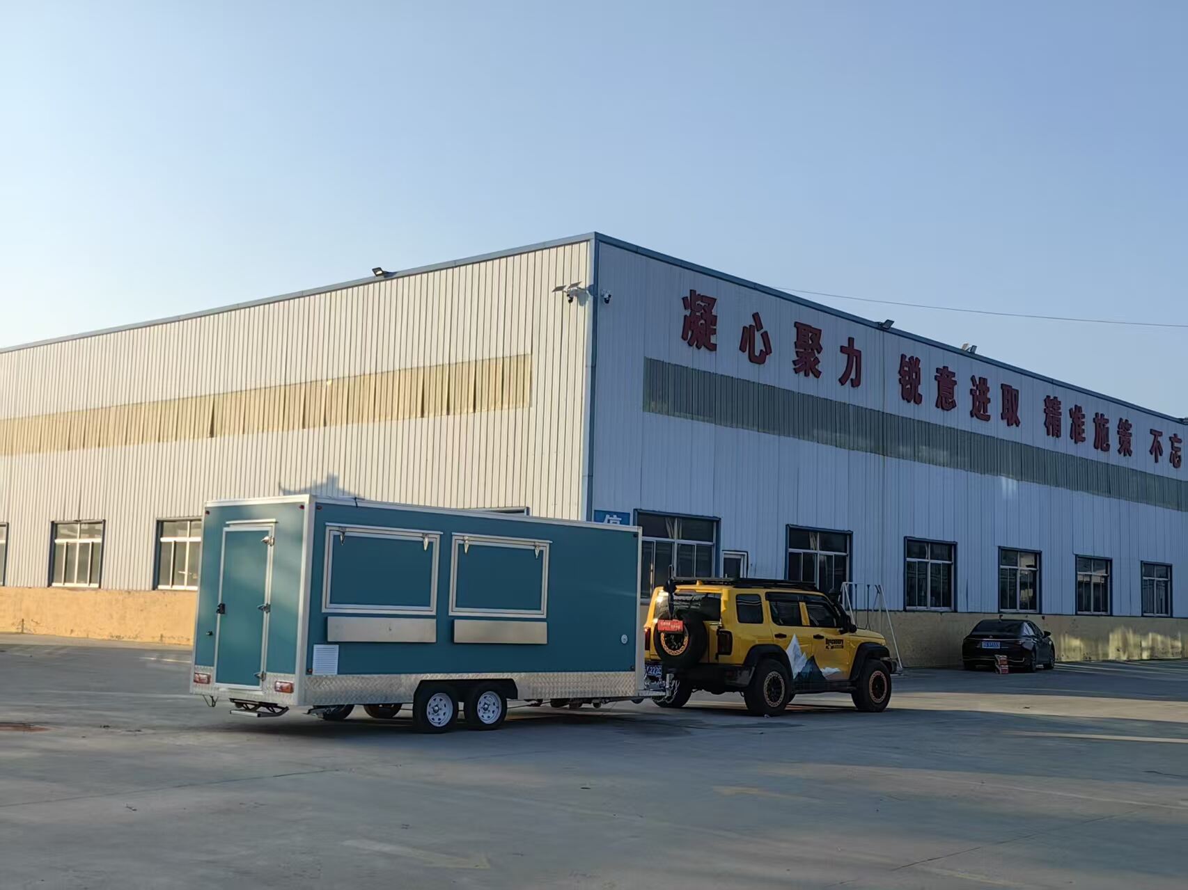 stainless steel food trailer