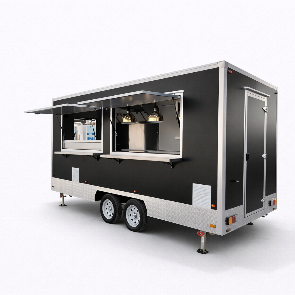 Square Food Trailer