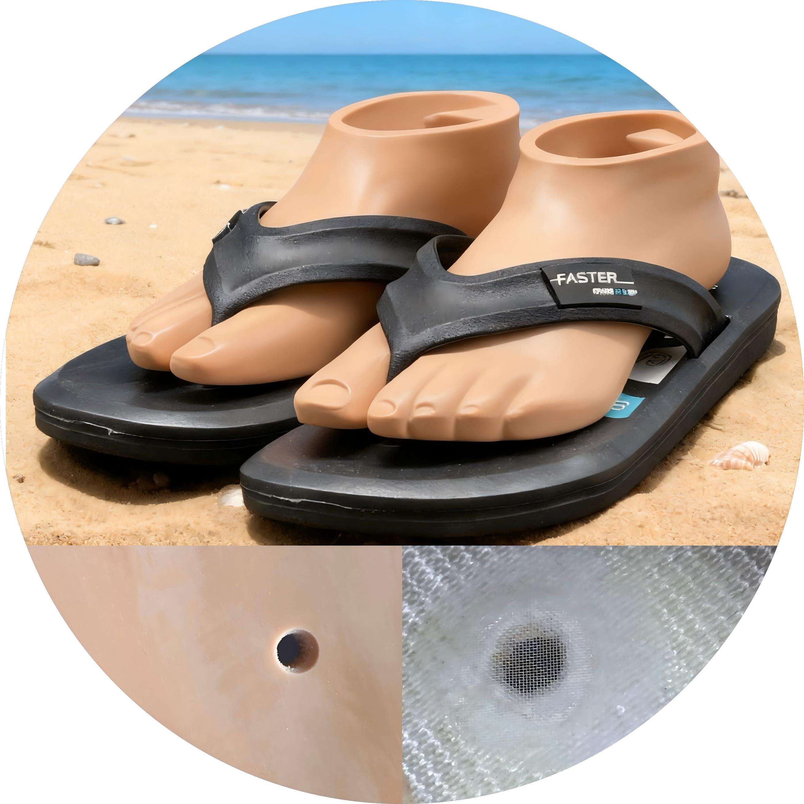 Waterproof Footshell with Hole