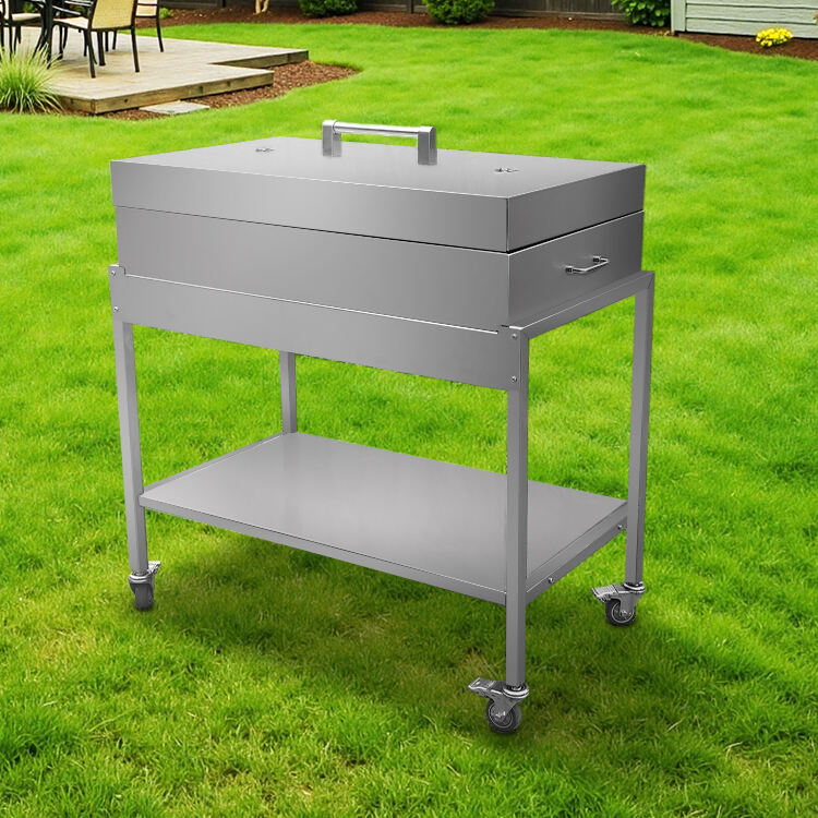 Stainless steel outdoor barbecue grill, made of food-grade stainless steel, product customization available, seeking age