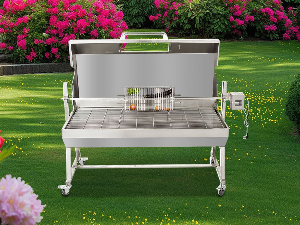 Model：HDL2B —— Stainless steel BBQ grill - Barbecue rotisserie motor