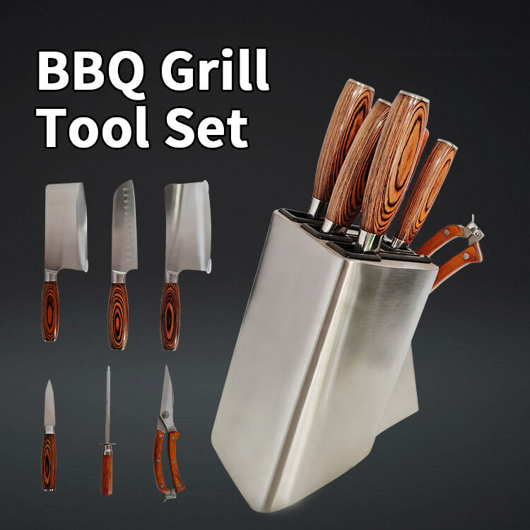 BBQ Grill Tool Set —— Grilling & Barbecue Utensils: Sports & Outdoors