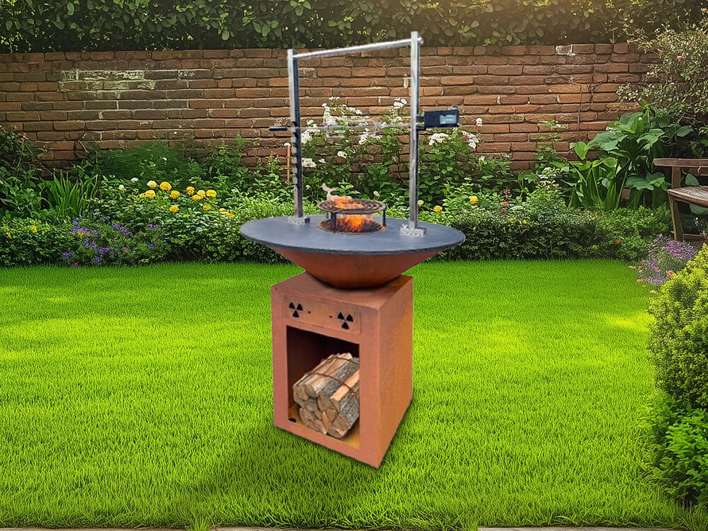 Corten SteelFlat BBQ Grills —— Large BBQ Flat Top Grill Corten Steel BBQ Grill