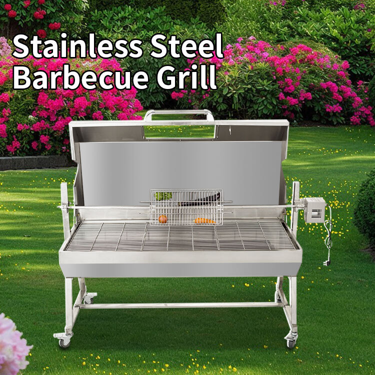 grill stáinléis barbecue —— Oighean mór, tar éisis agus sábháil an fheist speictacl